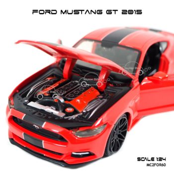 โมเดล FORD MUSTANG GT 2015 ห้องเครื่องเหมือนรถจริง