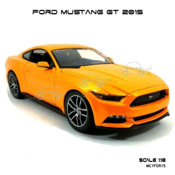 โมเดล ฟอร์ด มัสแตง FORD MUSTANG GT 2015 สีส้ม (1:18) โมเดลของแท้