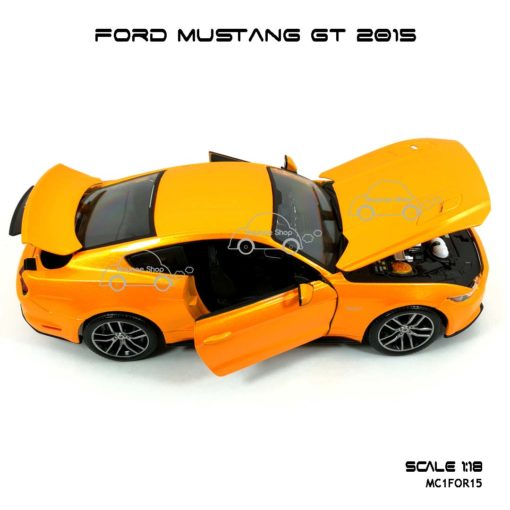 โมเดล ฟอร์ด มัสแตง FORD MUSTANG GT 2015 สีส้ม (1:18) ประกอบสำเร็จ