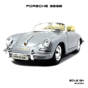 โมเดล รถคลาสสิค PORSCHE 356B Silver (Scale 1:24)