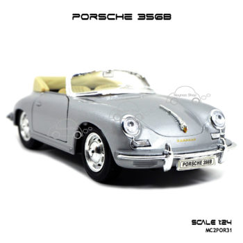โมเดล รถคลาสสิค PORSCHE 356B สีบรอนด์เงิน โมเดลลิขสิทธิแท้
