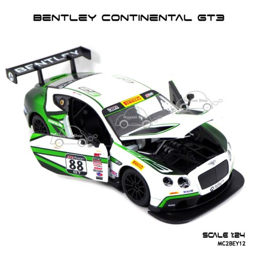 โมเดลรถ BENTLEY CONTINENTAL GT3 โมเดลรถเหล็ก เปิดประตูรถซ้ายขวาได้