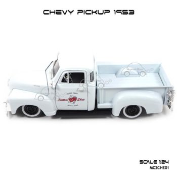 โมเดลรถ CHEVY PICKUP 1953 สีขาว (Scale 1:24) Jada Toy