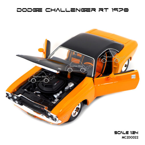 โมเดลรถ DODGE CHALLENGER RT 1970 (1:24) เปิดได้ครบ