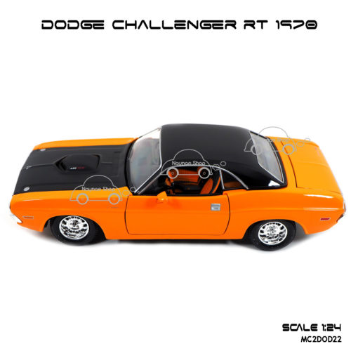 โมเดลรถ DODGE CHALLENGER RT 1970 (1:24) งานเหล็ก