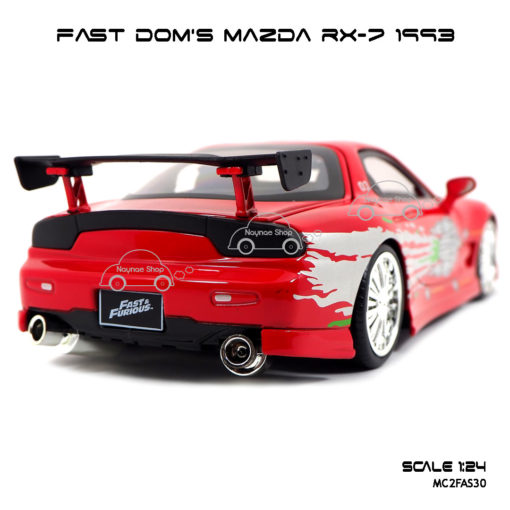 โมเดลรถ FAST DOM MAZDA RX 7 1993 (Scale 1:24)