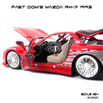 โมเดลรถ FAST DOM MAZDA RX 7 1993 (Scale 1:24) ภายในรถสวยงาม