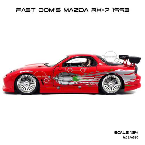 โมเดลรถ FAST DOM MAZDA RX 7 1993 (Scale 1:24) โมเดลของแท้