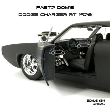 โมเดลรถ FAST7 DOM DODGE CHARGER RT 1970 (Scale 1:24) ภายในเหมือนจริง