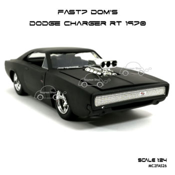 โมเดลรถ FAST7 DOM DODGE CHARGER RT 1970 (Scale 1:24) โมเดลลิขสิทธิแท้