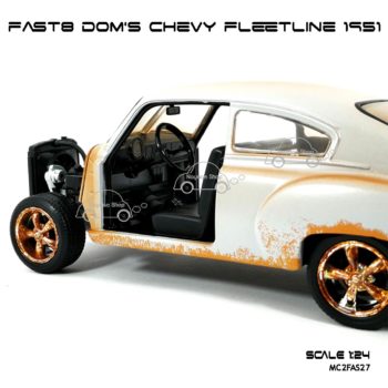 โมเดลรถ FAST8 DOM CHEVY FLEETLINE 1951 ภายในเหมือนจริง