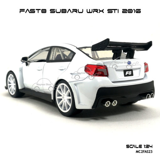 โมเดลรถ FAST8 SUBARU WRX STI 2016 (Scale 1:24) โมเดลลิขสิทธิแท้