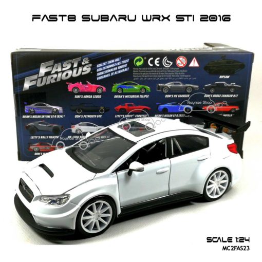 โมเดลรถ FAST8 SUBARU WRX STI 2016 (Scale 1:24) โมเดลของแท้ Jada Toy