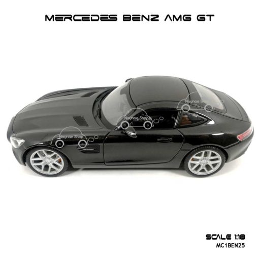 โมเดลรถ MERCEDES BENZ AMG GT สีดำ (Scale 1:18) พร้อมฐานวางตั้งโชว์