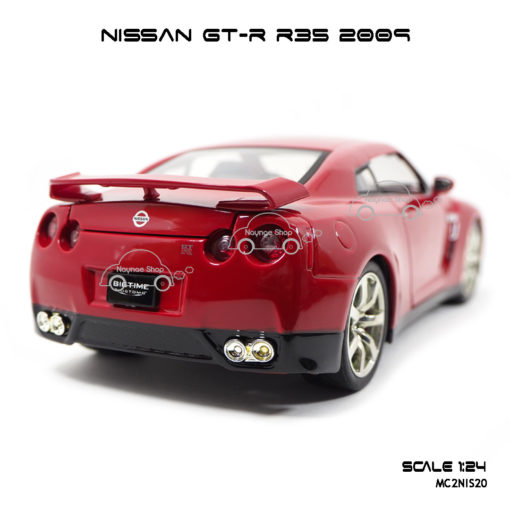 โมเดลรถ NISSAN GT-R R35 2009 สีแดง scale 1:24