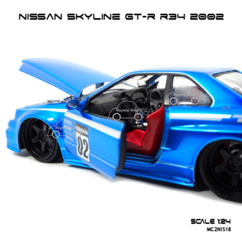 โมเดลรถ NISSAN SKYLINE GT-R R34 2002 ภายในรถสวยงาม