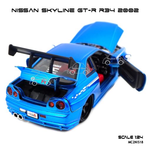 โมเดลรถ NISSAN SKYLINE GT-R R34 2002 เปิดท้ายรถได้