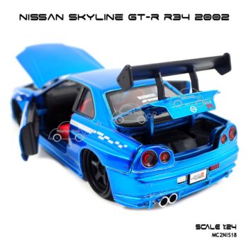 โมเดลรถ NISSAN SKYLINE GT-R R34 2002 เปิดได้หมด