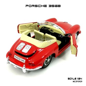 โมเดลรถ PORSCHE 356B สีแดง โมเดลสำเร็จ
