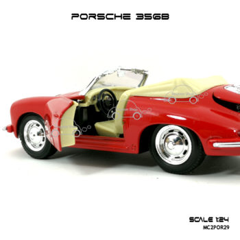 โมเดลรถ PORSCHE 356B สีแดง ภายในสวยๆ