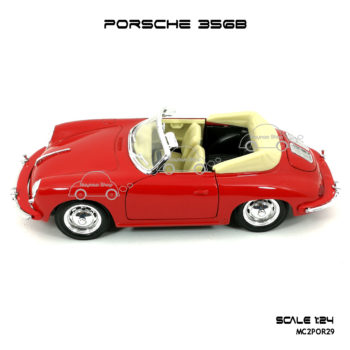 โมเดลรถ PORSCHE 356B สีแดง โมเดลคลาสสิค