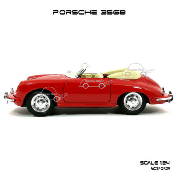 โมเดลรถ PORSCHE 356B สีแดง