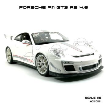 โมเดลรถ PORSCHE 911 GT3 RS สีขาว (1:18) สวยงาม