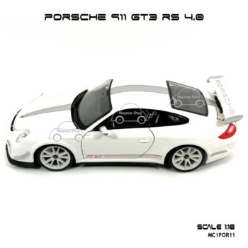 โมเดลรถ PORSCHE 911 GT3 RS สีขาว (1:18) พร้อมฐานตั้งโชว์