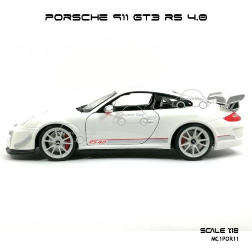 โมเดลรถ PORSCHE 911 GT3 RS สีขาว (1:18) Burago