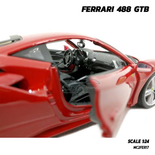โมเดลรถ เฟอร์รารี่ FERRARI 488 GTB (Scale 1:24) รุ่นขายดี เป็นของที่น่าเก็บสะสม
