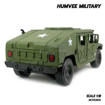 โมเดลรถทหาร HUMVEE MILITARY (Scale 1:18) ผลิตจากโลหะผสม Diecast Model