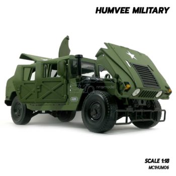 โมเดลรถทหาร HUMVEE MILITARY (Scale 1:18) เปิดฝากระโปรงหน้าได้