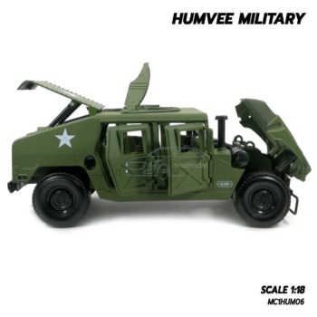 โมเดลรถทหาร HUMVEE MILITARY (Scale 1:18) รถเหล็กจำลองเหมือนจริง พร้อมตั้งโชว์