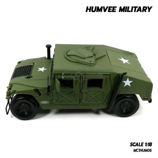 โมเดลรถทหาร HUMVEE MILITARY (Scale 1:18) รถเหล็กจำลองเหมือนจริง ประกอบสำเร็จ