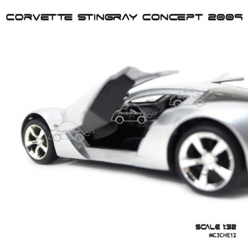 โมเดลรถสปอร์ต CORVETTE STINGRAY CONCEPT 2009 สีบรอนด์ ภายในรถ