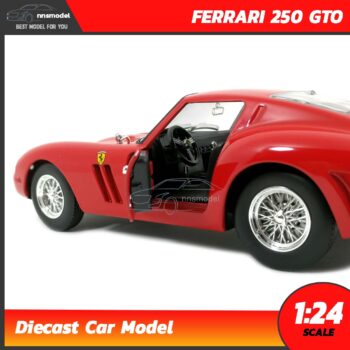 โมเดลเฟอร์รารี่ FERRARI 250 GTO (Scale 1:24) โมเดลรถเหล็ก ภายในรถจำลองสมจริง