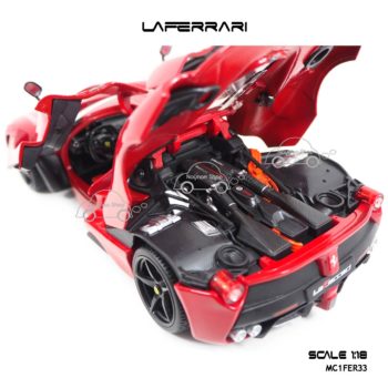 โมเดลเฟอร์รารี่ LAFERRARI สีแดง (Scale 1:18) เครื่องยนต์เหมือนจริง