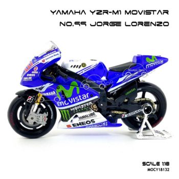 Yamaha MotoGP YZR M1 Movistar JORGE LORENZO (1:18) สวยงาม ขายดี