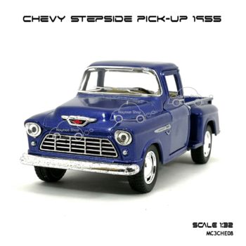 รถโมเดล CHEVY STEPSIDE PICK UP 1955 สีน้ำเงิน (1:32)