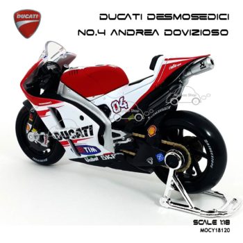 โมเดล MotoGP DUCATI DESMOSEDICI ANDREA DOVIZIOSO (1:18) พร้อมตั้งโชว์