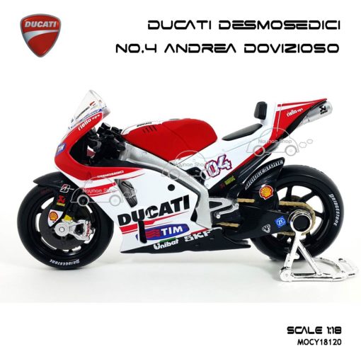 โมเดล MotoGP DUCATI DESMOSEDICI ANDREA DOVIZIOSO (1:18) โมเดลสำเร็จ