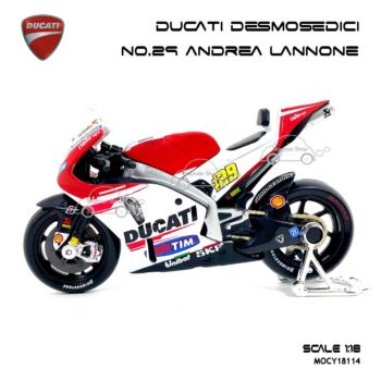 โมเดล MotoGP DUCATI DESMOSEDICI ANDREA LANNONE (1:18) โมเดลผลิตโดย Maisto