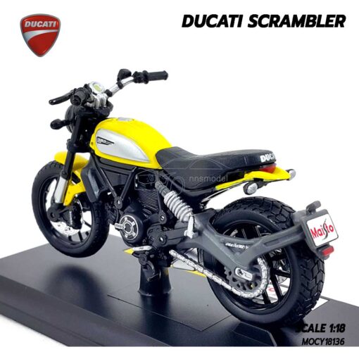 โมเดลดูคาติ DUCATI SCRAMBLER (Scale 1:18) โมเดลมอเตอร์ไซด์ จำลองเหมือนจริง พร้อมฐานตั้งโชว์