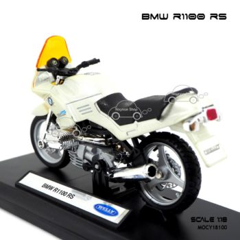 โมเดลมอเตอร์ไซด์ BMW R1100 RS สีขาวมุก (1:18) พร้อมตั้งโชว์