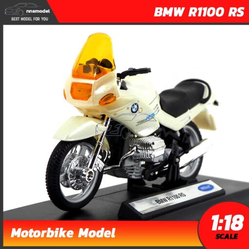 โมเดลมอเตอร์ไซด์ BMW R1100 RS สีขาวมุก (Scale 1:18)