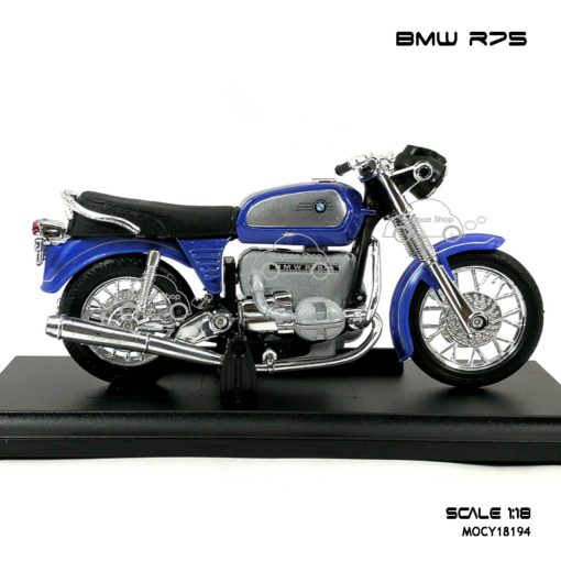 โมเดลมอเตอร์ไซด์ BMW R75 (1:18) พร้อมตั้งโชว์