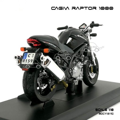 โมเดลมอเตอร์ไซด์ CAGIVA RAPTOR 1000 สีดำ (1:18)