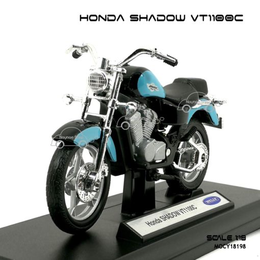 โมเดลมอเตอร์ไซด์ HONDA SHADOW VT1100C (1:18)