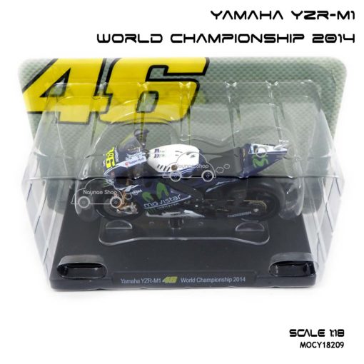โมเดลมอเตอร์ไซด์ YAMAHA YZR-M1 World Championship 2014 (1:18) โมเดลของแท้