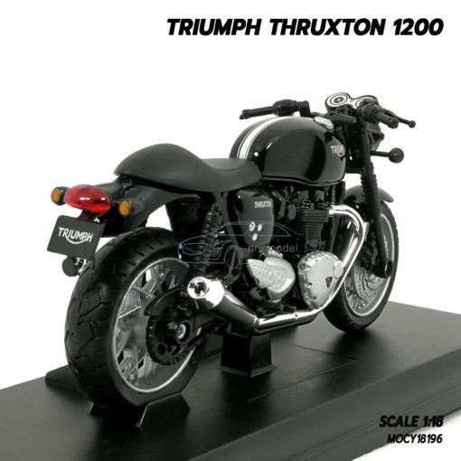 โมเดลมอเตอร์ไซด์ Triumph Thruxton 1200 (Scale 1/18) ประกอบสำเร็จ พร้อมฐานตั้งโชว์